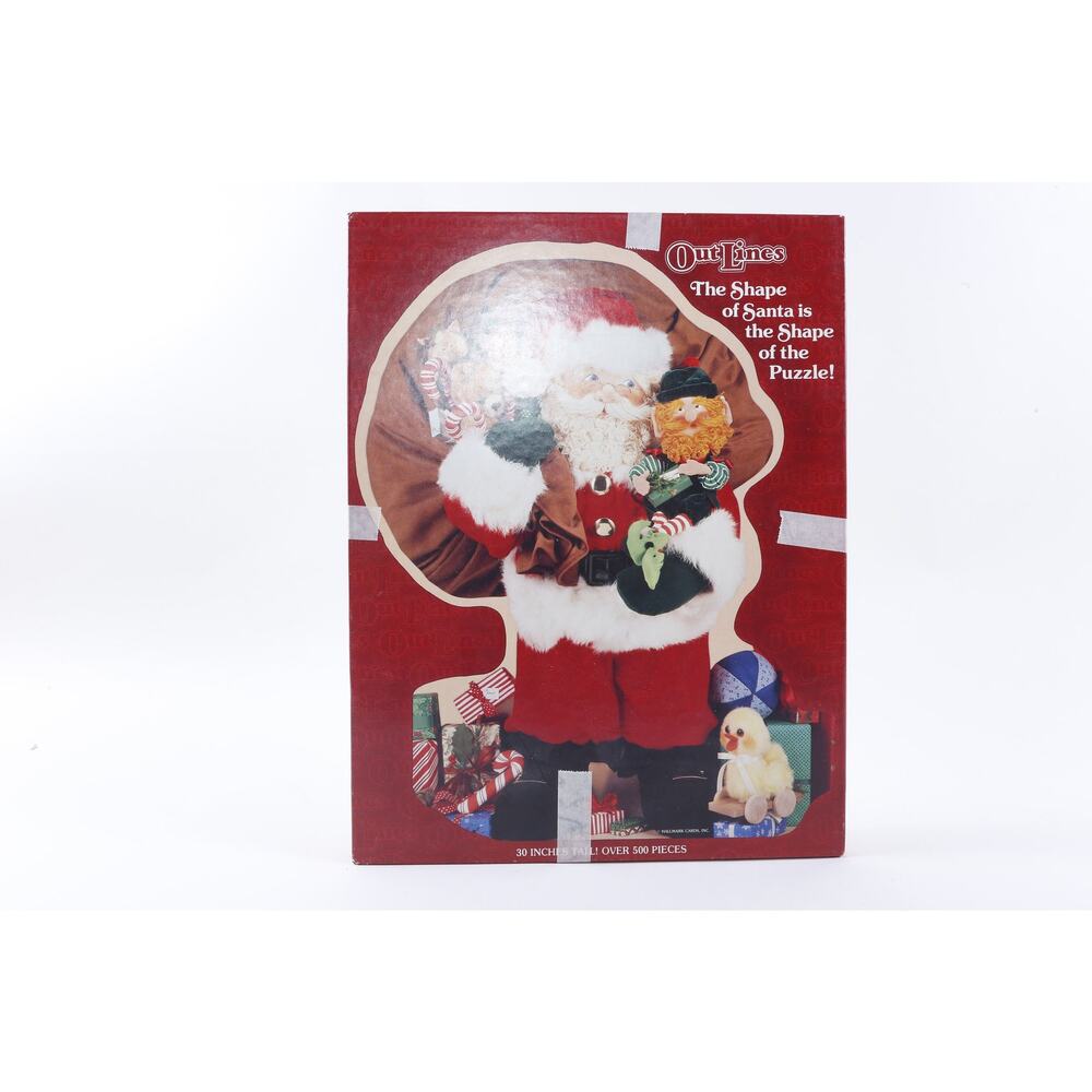 Vintage, Out Lines, Santa Claus, Puzzle, Christmas, 500 pieces, Picture, Home
